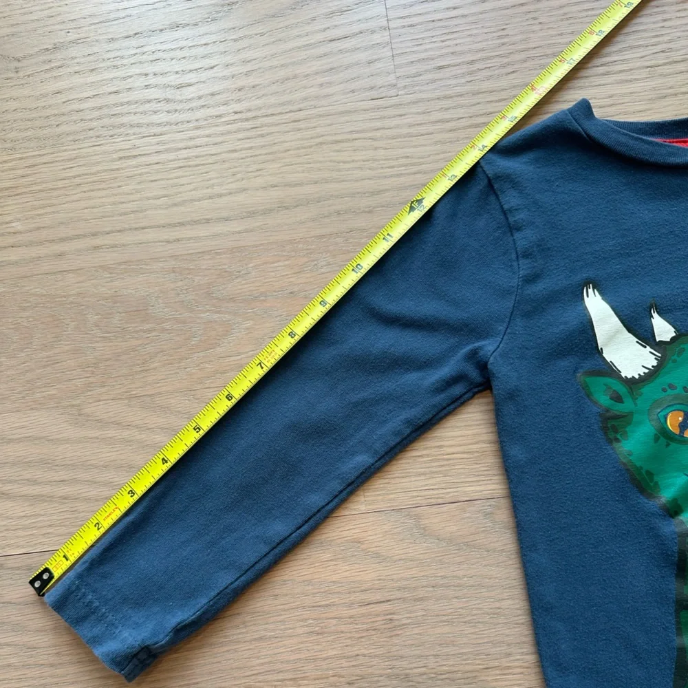 Mini Boden Dragon Print Long Sleeve Shirt - Picture 5 of 9